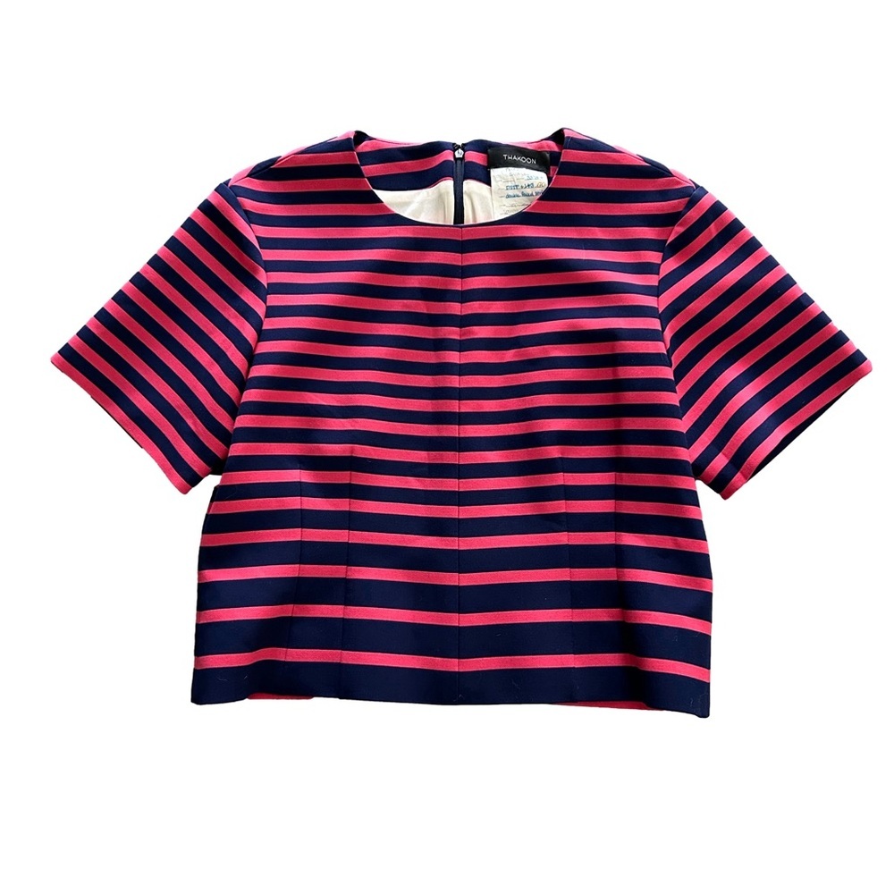 Thakoon Double Face Stripe Top